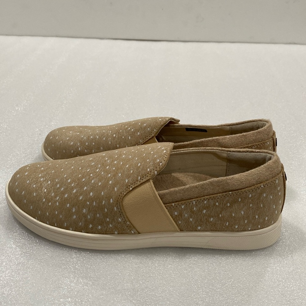 Spenco Women’s Slip On Loafers Tan With White Flecks Arch Support Size 8B New